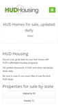 Mobile Screenshot of hudhousing.org