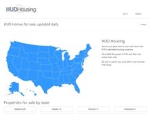 Tablet Screenshot of hudhousing.org